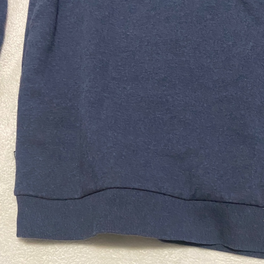 Puma Men's Navy Crewneck Hoodie with White Logo - Picture 10 of 10